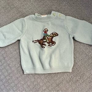 Vintage Gymboree Baby Boy Cowboy Knit Sweater
